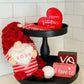 Madanar Valentine'S Day Pajama Gnome Plush Holding Conversation Heart Swedish Decor For Tiered Tray Shelf Table Decorations (Valentine'S)