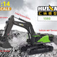 RC Excavator for Adults Huina 1593 Fully Functional 1:14 Scale 22 Channel Remote Control Toy Truck Construction Vehicle with Met