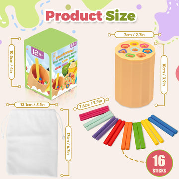 Shape & Color Sorting Montessori Toys For Toddlers 1-3, Soft Silicone Sensory Toys, Preschool Learning Activities Matching Game,