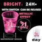 24 Pcs Glow Pink 21St Birthday Party Cups,Happy 21St Birthday Cups For Her,Pink Birthday Party For Finally Legal Decorations,Hap