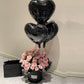 30 Pcs Black Heart Balloons 18In Foil Heart Shaped 18 Inch Balloons Helium Mylar Balloons Foil Balloon Decoration For Women Girl