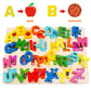 Wooden Puzzles For Toddlers, Voamuw Alphabet Number Shape Learning Puzzle For Kids Ages 3 4 5, Montessori Toys Preschool Education Chunky Jigsaw For Boys And Girls