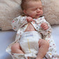 Zero Pam Realistic Reborn Baby Dolls Girls with Hair, Lifelike 18 Inch 45 CM Full Body Soft Vinyl Newborn Sleeping Toddler Girl