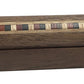 N & J Kaleidoscope Teleidoscope In Solid Walnut Wood, 6 Inch By 3/4 In. Diameter, Band Of Assorted Inlaid Hardwoods.Handcrafted In U S A !
