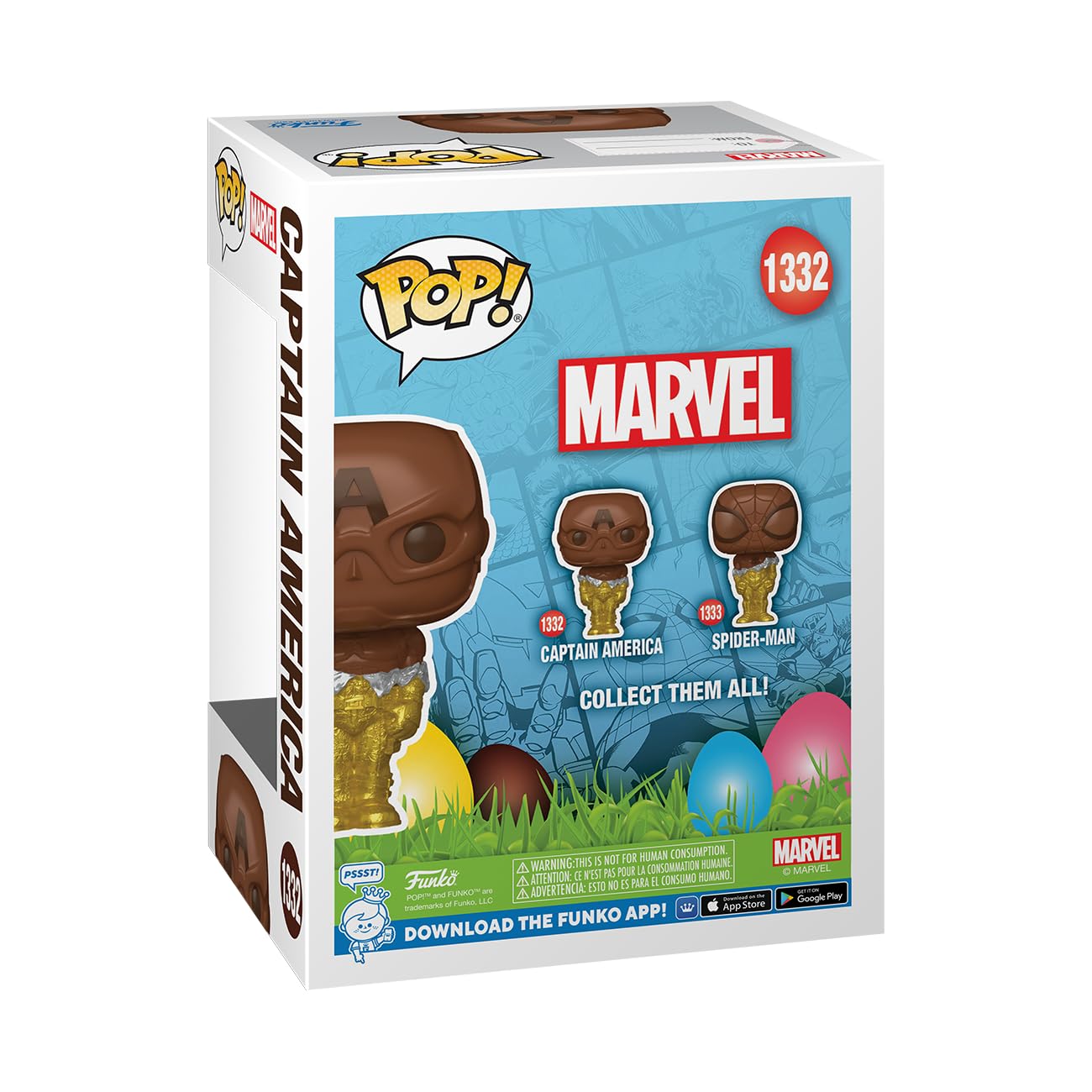 Funko Pop! Marvel: Captain America - Easter Chocolate - Marvel Comics - Collectable Vinyl Figure - Gift Idea - Official Merchand
