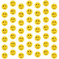 Sinload 8 Pieces Smile Face Party Decorations Yellow Smile Garland Banners Preppy Smile Paper Cutouts for One Happy Dude Birthda