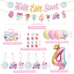 Juyrle Four Ever Sweet Birthday Decorations Girl- Ice Cream Birthday Party Decorations With Donut Banner Ice Cream Cake Toppers 4Th Foil Balloon Arch For 4 Year Old Macaron Birthday Party Supplies