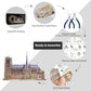 Piececool 3D Metal Puzzles For Adults And Teens, Notre Dame De Paris Church Metal Model Kit, Challenge French Cathedral Brain Te