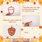 Renbuzhu 40PCS Fall Crafts Bulk: Acorn Paper Suncatchers DIY Kit for Autumn Thanksgiving Activities Decorations, Window Stained