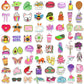 Qtl 250Pcs Cute Vinyl Stickers For Girls Stickers For Kids Teens Girls Easter Basket Stuffers Gifts Water Bottle Stickers For Hy