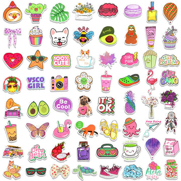 Qtl 250Pcs Cute Vinyl Stickers For Girls Stickers For Kids Teens Girls Easter Basket Stuffers Gifts Water Bottle Stickers For Hy