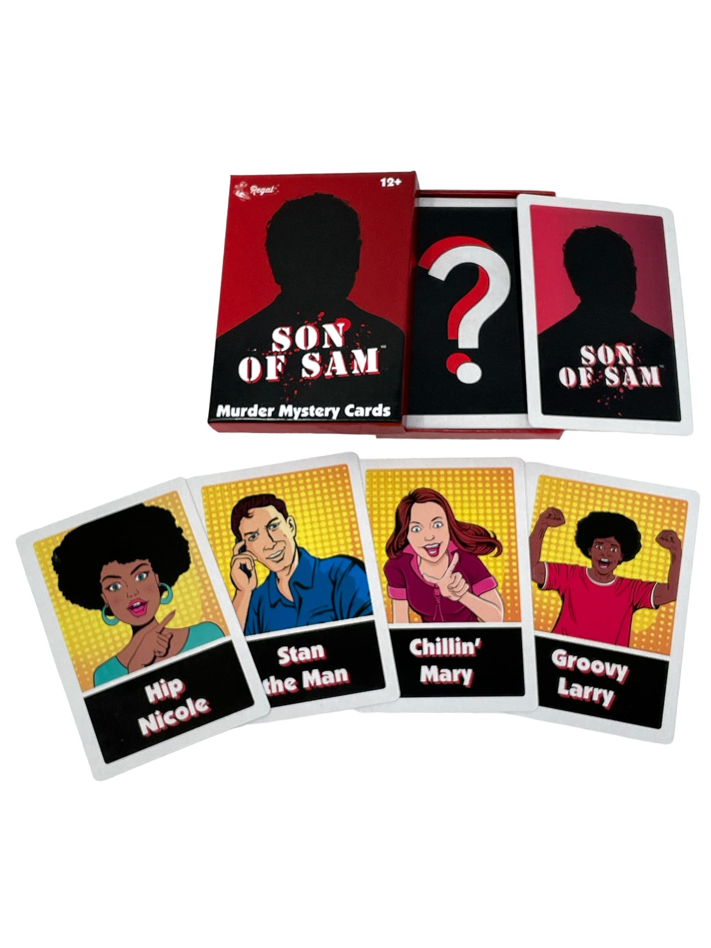 Regal Games - Son Of Sam - Murder Mystery Card Game - For Holidays, Game Nights, And Parties - 5”X 2” Card Size - 54 Count - Up To 26 Players, Ages 12+