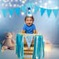 Untumble Foil Half Birthday Decoration For Baby Boy  Blue Bunting Banner, 1/2 Birthday Cap, Triangle Bunting  Pack Of 3