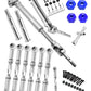 hopsupRC CVD Upgrades Part for 1/10 Slash/Rustler/Stampede/Hoss 2WD,Stainless Steel Rear Drive Shaft CVD & Front Axles,Alloy Alu