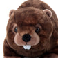 The Petting Zoo Beaver Plush Toy, 12 Inch Brown Stuffed Animal, Gifts for Kids, Model 420345