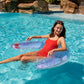 Poolcandy Sun Chair Water Raft, Multiple Chair Styles (Mermaid Print with Glitter Sun Chair)