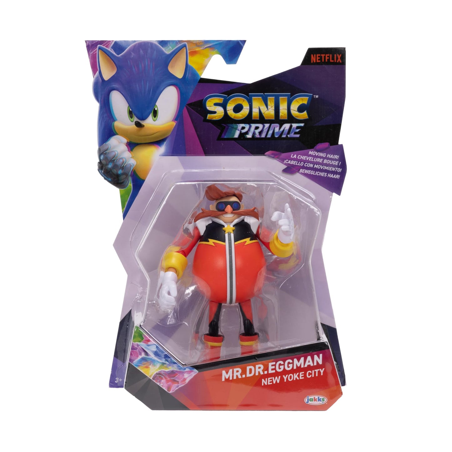 Sonic Prime 5' Articulated Action Figure - Mr. Dr. Eggman