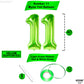 Katchon, Light Green 11 Balloon Number - Huge, 40 Inch | Neon 11 Balloon, 11 Balloons Number Birthday | 11Th Birthday Decorations For Boys Green | Lime Green Balloon 11, Neon 11Th Birthday Decorations