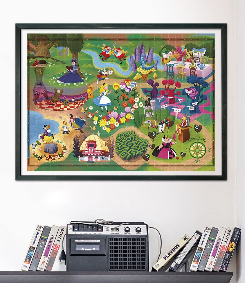 Clementoni Alice in Wonderland 39667 Jigsaw Puzzle  Medium  Pack of 1000  Multi-Colour