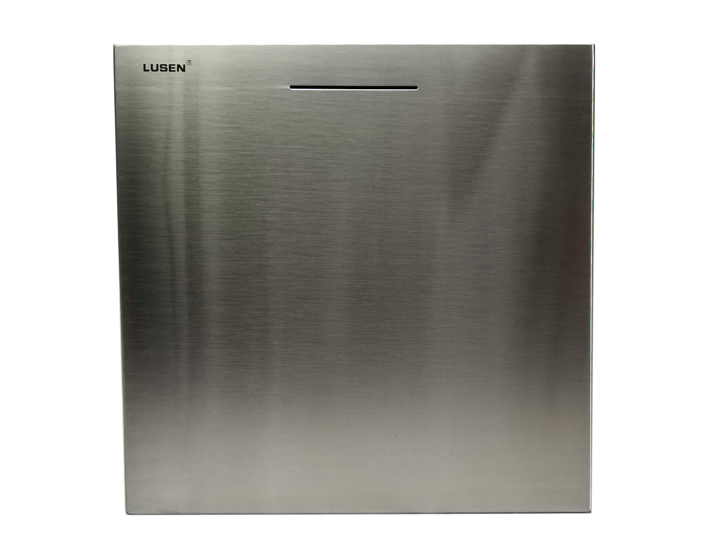 Lusen Piggy Bank Made Of Stainless Steel,Biggest Safe Box Money Savings Bank For Kids,Can Only Save That Cannot Be Taken Out (12Inx12Inx12In)