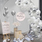 Kainsy Matte White Balloons Garland Kit Cloud White Cream Balloon Birthday Decorations 92 Pcs Party White Sand Balloons 5/10/12/18 Inch For Balloon Arch Bridal Baby Shower Wedding