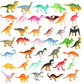 Pau1Hami1ton Mini Dinosaur Toys for Kids 3-5,39 Pack Realistic Toddler Dinosaur Toy Set,Educational Dinosaurs for Kids 3-5,Perfe
