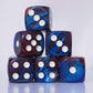 10 Pc D6 Dice 16Mm Acrylic Dice Set For Rpg Mtg Dnd Dice Table Games And Board Games (Coffee + Blue)