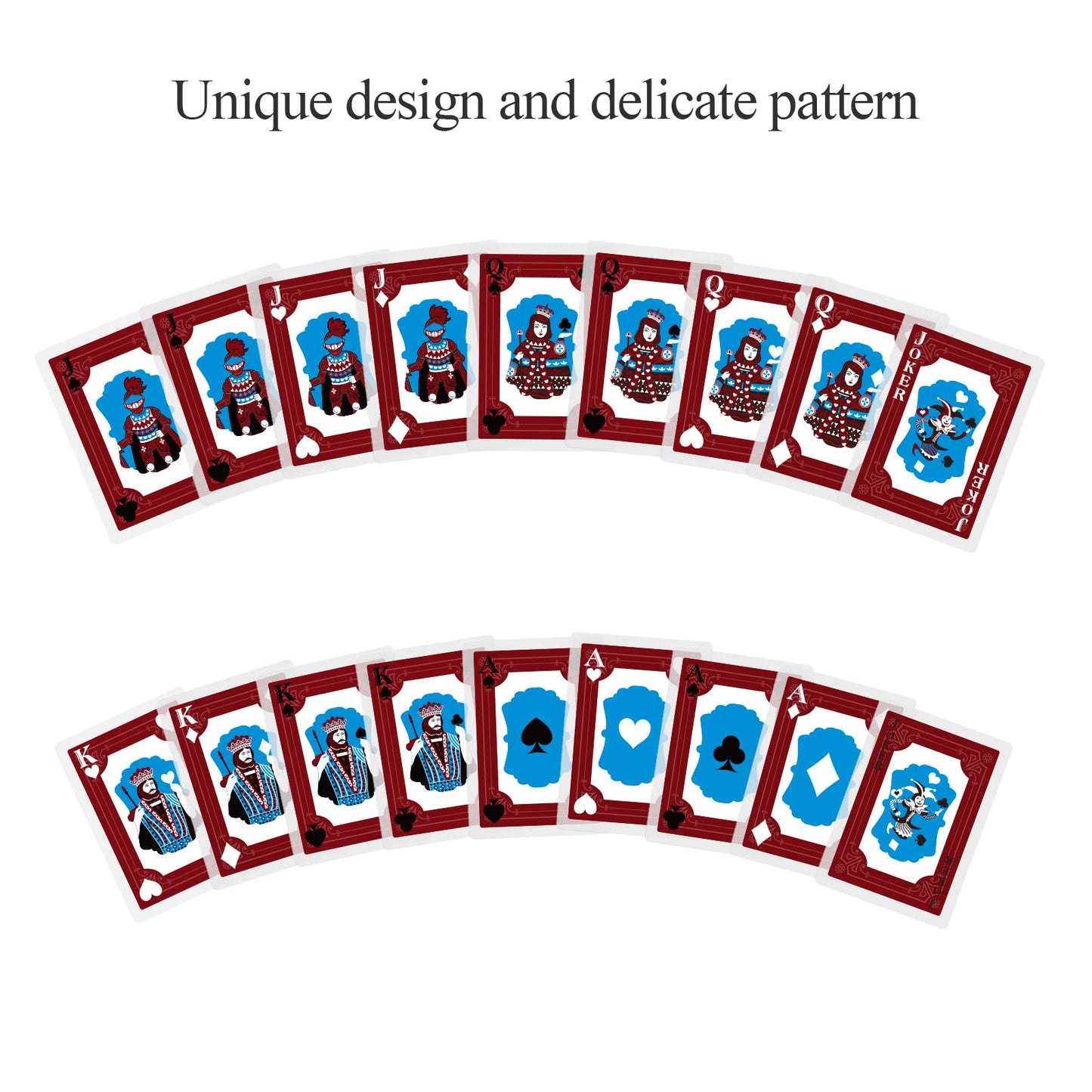 Wjpc Magic Warrior Waterproof Playing Cards,Plastic Playing Cards,Deck Of Cards ,Game And Party Gift Poker Cards (Epic Warrior)