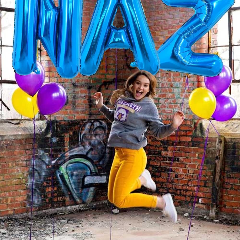 Toniful 40 Inch Large Blue Letter A Balloons Giant Alphabet Letter Balloons,Foil Mylar Big Balloons For Birthday Party Anniversa