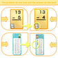 Limque 1-12 Math Flash Cards With 6 Dry Erase Pens, 15Pcs Big Subtraction Flash Cards + 36 Pcs Random Double-Sided Subtraction P