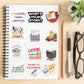 Writer Stickers,50 Pcs Love Reading Aesthetic Waterproof Stickers,Vinyl Stickers For Students, Bookish Gifts Stickers For Bookis