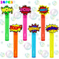 Uoyoi Superhero Party Favors,24Pcs Hero Word Bubble Wands For Kids,Cool Bubble Wand For Superhero Party Supplies,Classroom Prize