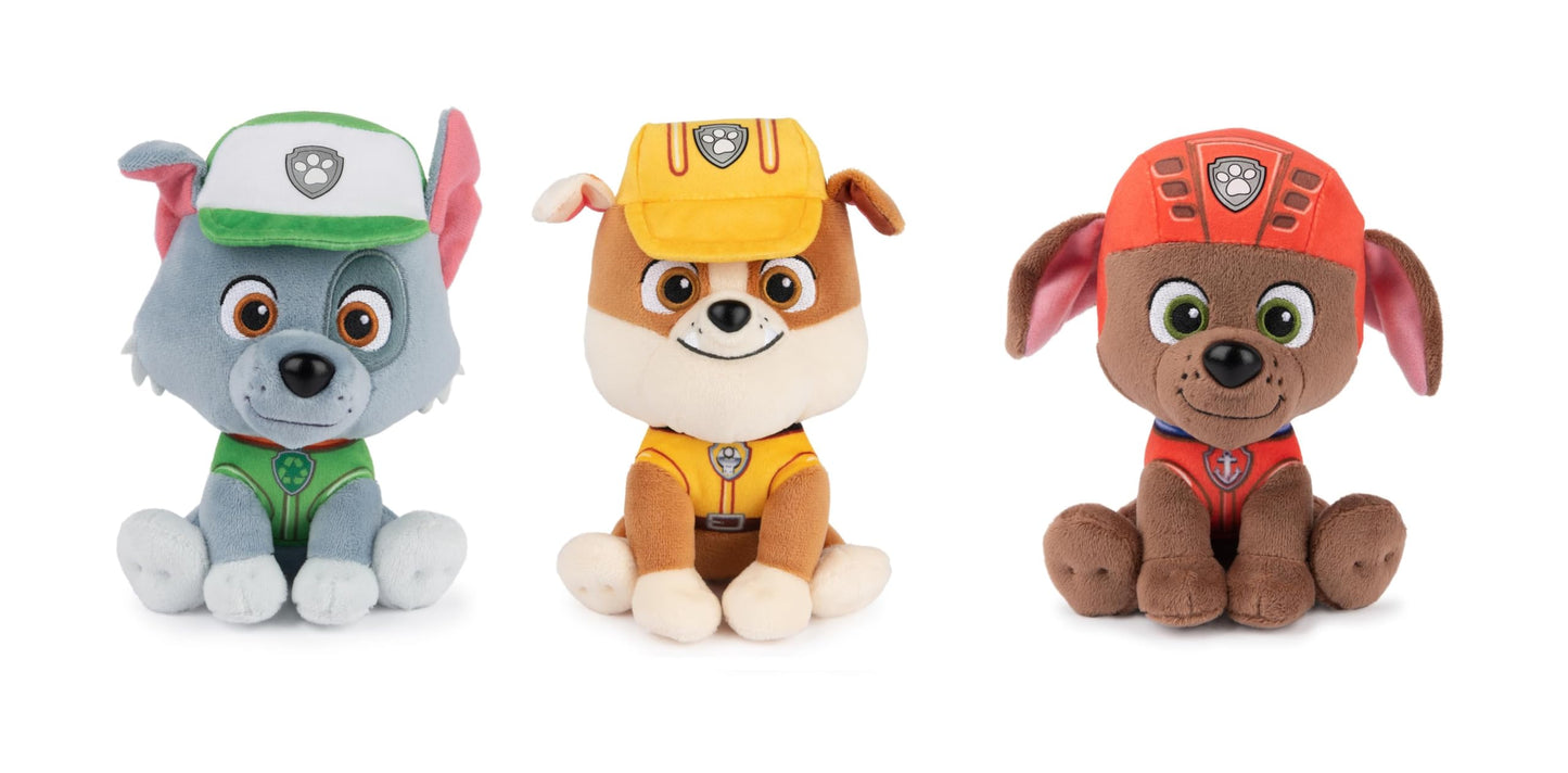 Bundle Of 7 Paw Patrol 6-Inch Plush Characters: Chase, Marshall, Skye, Everest, Rubble, Zuma And Rocky, Multi-Colored