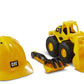 Cat Construction Wheel Loader Sand Set with 10 Inch Cat Loader, Cat Hard Hat and Sand Tools