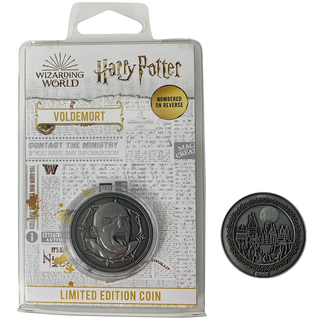 Fanattik Official Harry Potter Voldemort Coin Limited Edition - Harry Potter Collectible - Only 9995 Worldwide - Harry Potter Gi