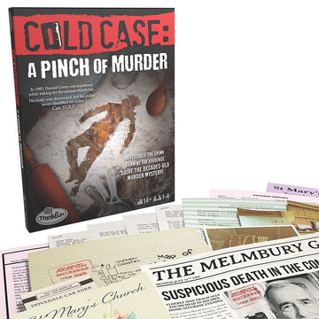 Thinkfun Cold Case: A Pinch Of Murder - A Murder Mystery Game In A Box For Ages 14 And Up