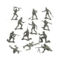 Fun Express Plastic Army Men Set of 144 - 2 Inch Green Action Toy Soldiers for Party Favors and Classic Play