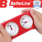Retro Analog Chess Clock Timer - Wind-Up Mechanical Chess Clock With Large Easy-To-Read Dials, No Battery Needed (Red)