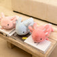 Niuniu Daddy 18' | 2.8 Pound Blue Axolotl Weighted Stuffed Animals For Kids Adults Girls, Giant Cute Axolotl Stuffy Plush Toy With Glowing Ears In The Dark, Kawaii Gifts For Holidays Christmas