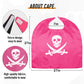 Riorand Cartoon Pirate Dress Up Satin Capes Cosplay Birthday Party Kids Costume (1-Pack-Pink)