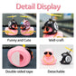 wonuu Rubber Duck Car Ornament Set - Pink Duck with Propeller Helmet, Sunglasses & Gold Chain - W-Pink-Black 8