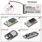 MakerFocus 4pcs 3.7V 3000mAh LiPo Battery with Protection Board for Arduino ESP32