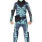 Inspirit Designs Licensed Fortnite Green Skull Trooper With Glow In The Dark Mask, Youth Costume, M
