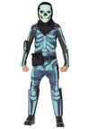 Inspirit Designs Licensed Fortnite Green Skull Trooper With Glow In The Dark Mask, Youth Costume, M