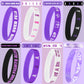 Junebrushs 42Pcs Purple Ribbon Awareness Accessories Silicone Bracelets Hope Faith Courage Wristbands For Lupus Domestic Violence Epilepsy Pancreatic Cancer Alzheimers Awareness Party Supplies