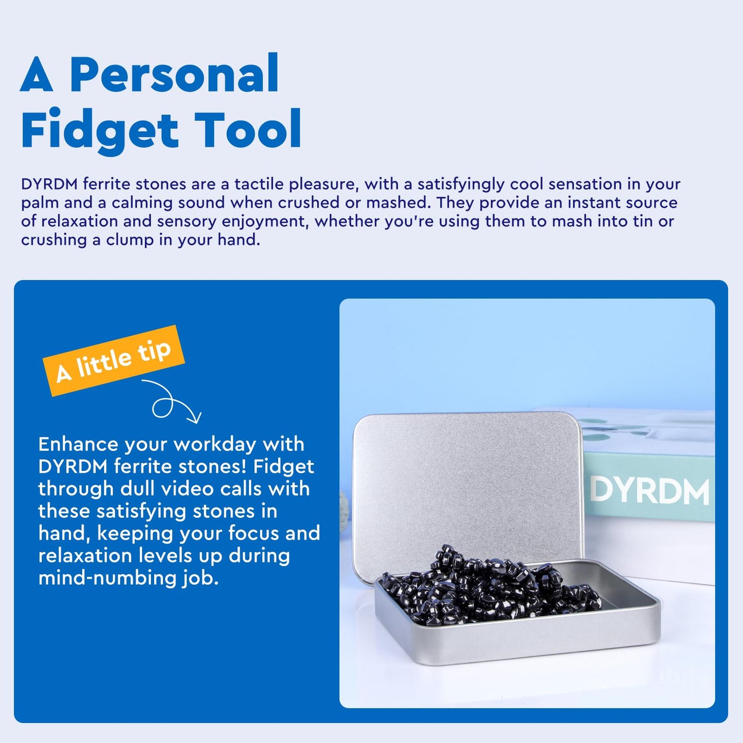 Ferrite Putty, Black Over 500 Weak Magnetic Ferrite Stones, Easter Basket Stuffers & Fidget Gifts, Holiday Stocking Stuffer, Stress Relief Present, Desk Toys For Office And Fidget Toys For Adults