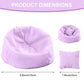 Doll Car Seat Compatible with Labubu  Handmade Bean Bag Chair for 15-17cm Doll  Anti-Slip Bottom  Cute Doll Accessories for Display  Fans&Collectors Gifts  Durable Corduroy Fabric (Light Purple)