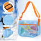 Shell Bags For Beach,3Pcs Seashell Collecting Bag With Adjustable Shoulder Straps, Beach Mesh Bag For Storing Beach Toys, Shells
