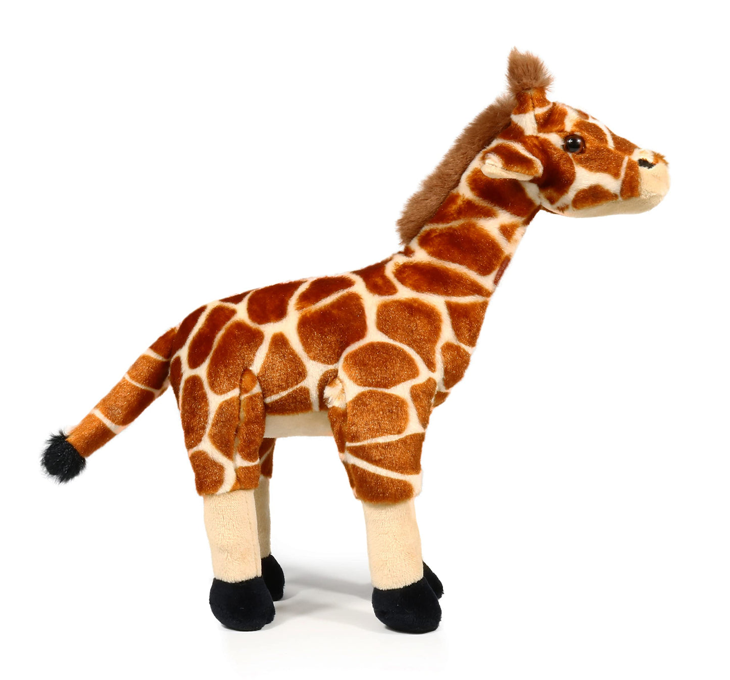 Ice King Bear Small Giraffe Plush Toy - 11 Inch Brown Stuffed Animal, Soft Polyester, Perfect for Zoo Family Collection