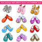 Zita Element 11 Pcs American Doll Clothes Dress And Accessories For 18 Inch Doll - 5 Sets Doll Outfits + 2 Pairs Random Style Shoes For 18 Inch Doll